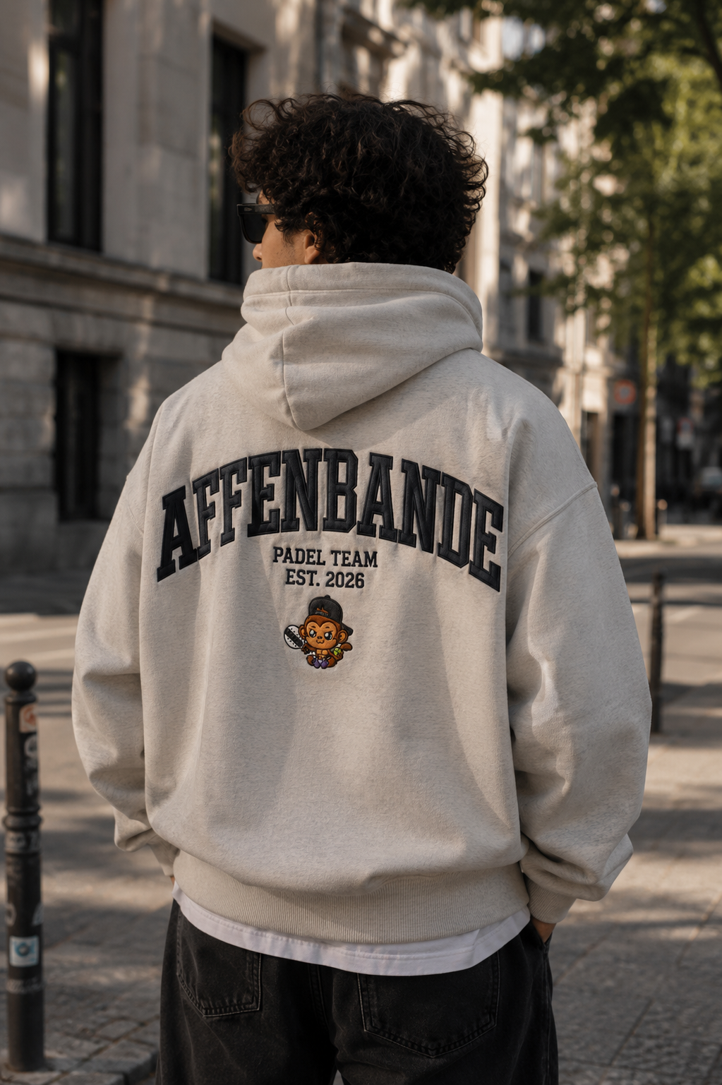 AFFENBANDE COURT CULTURE HOODIE Off-White Backprint